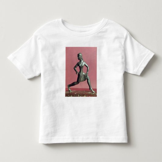 女の子のランニング人形 トドラーTシャツ (正面)