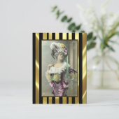 女の子のリスクダンサーをフランスの表示 ポストカード (スタンド正面)