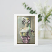 女の子のリスクダンサーをフランスの表示 ポストカード (スタンド正面)