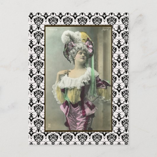 『女の子のリスク・ダンフランスのサー』 ポストカード (正面)