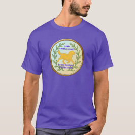 女の子のリース犬 Tシャツ
