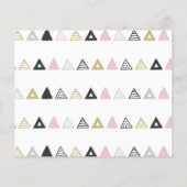 女の子のルール抽象芸術水の色バジェット赤ちゃんシャワー (裏面)