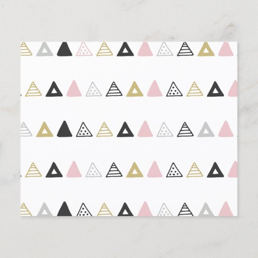 女の子のルール抽象芸術水の色バジェット赤ちゃんシャワー (裏面)