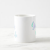 女の子のルール。感動的タイポグラフィカッコいい コーヒーマグカップ (中央)