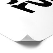 女の子のルール、白黒の芸術、女の子の部屋の装飾 ポスター (角)