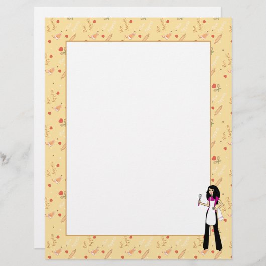 女の子のレシピペー図解入りの、写真付きのジ (正面/裏面)