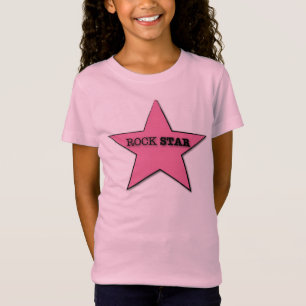 女の子のロックスターのワイシャツ Tシャツ