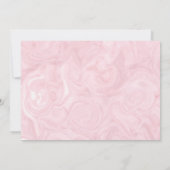 女の子のローズゴールドマーブル｜サプライズパーティー誕生日 招待状 (裏面)