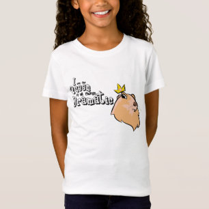女の子のワイシャツ-劇的なホリネズミ Tシャツ
