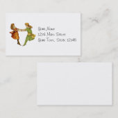 女の子のヴィンテージの親友 名刺 (正面/裏面)