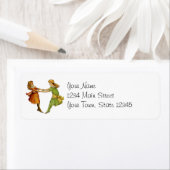 女の子のヴィンテージ最高のの友達 ラベル (インサイチュ)