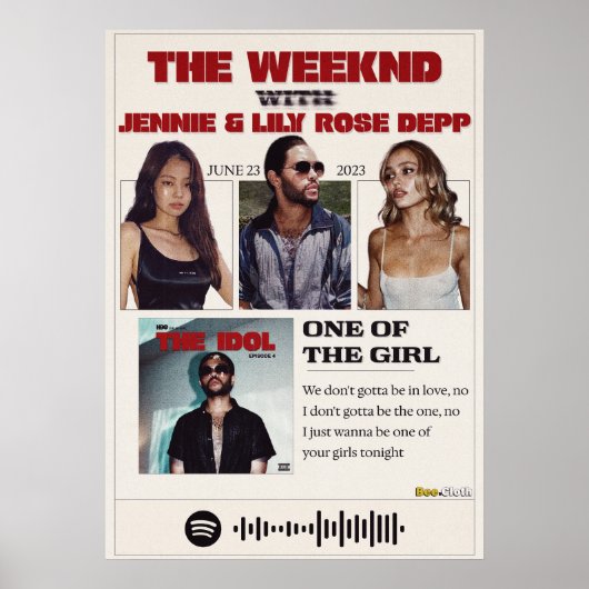 女の子の一人 ポスター (正面)