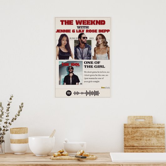 女の子の一人 ポスター (キッチン)