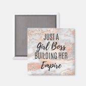 女の子の上司のための動機づけの引用 マグネット (正面/裏面)