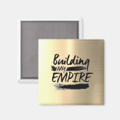 女の子の上司のための動機づけの引用 マグネット (正面/裏面)