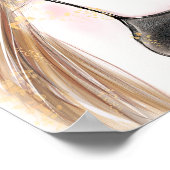 女の子の下の紅葉イラストレーションポスター ポスター (角)