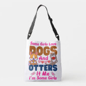 女の子の中には犬が好きな子もいる クロスボディバッグ (裏面)