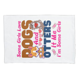 女の子の中には犬が好きな子もいる 枕カバー