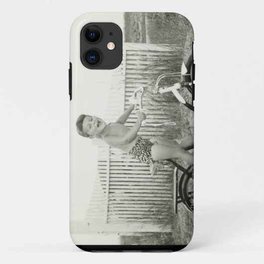女の子の乗馬の自転車 Case-Mate iPhoneケース (裏面)
