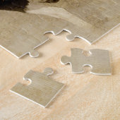 女の子の乗馬馬 ジグソーパズル (側面)