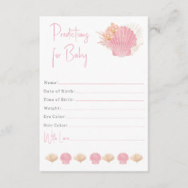 女の子の予測 エンクロージャーカード