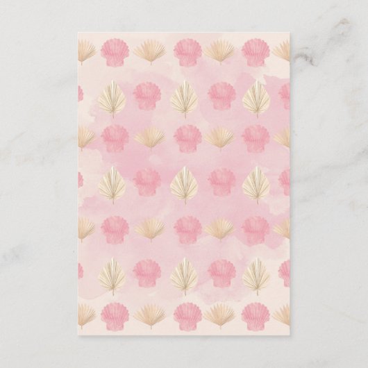 女の子の予測 エンクロージャーカード (裏面)