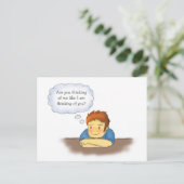 、女の子の人の考えること私の考えることあります ポストカード (スタンド正面)