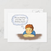 、女の子の人の考えること私の考えることあります ポストカード (正面/裏面)