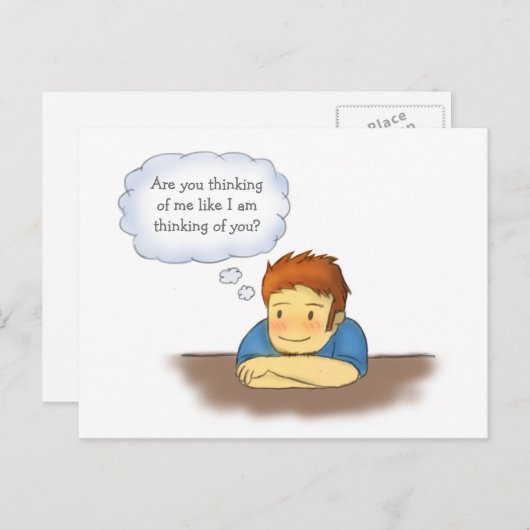 、女の子の人の考えること私の考えることあります ポストカード (正面/裏面)
