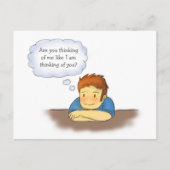 、女の子の人の考えること私の考えることあります ポストカード (正面)