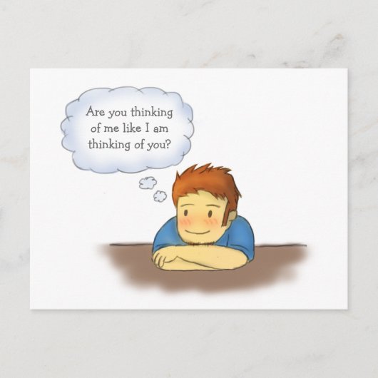 、女の子の人の考えること私の考えることあります ポストカード (正面)