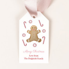 女の子の休日 生姜の人 ジンジャーブレッドマン ペッパーミントキャンディ ギフトタグ