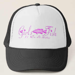 女の子の低音の魚釣り キャップ