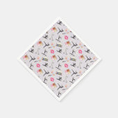 女の子の体操ガーリー – 化粧 スタンダードカクテルナプキン (角)