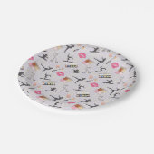 女の子の体操ガーリー – 化粧 ペーパープレート (アングル)