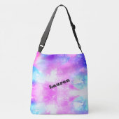 女の子の体操スキルクロスワードパーソナライズされた クロスボディバッグ (裏面)