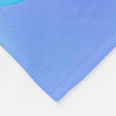 女の子の体操スキルクロスワードブルー フリースブランケット (角)