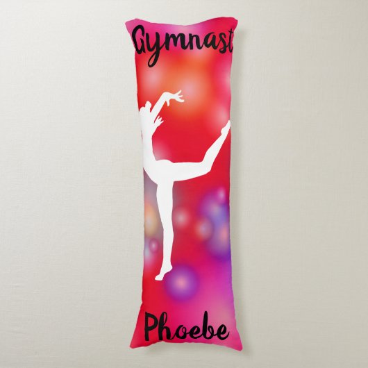 女の子の体操バブルおもしろい ボディピロー (正面縦)