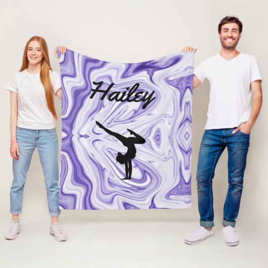 女の子の体操フリースブランケットと名前 フリースブランケット (インサイチュ)