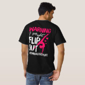 女の子の体操警告- I May Flip Out Tシャツ (裏面フル)