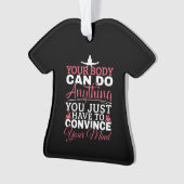 女の子の体操 – あなたの体は何でもできる オーナメント (正面)