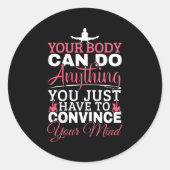 女の子の体操 – あなたの体は何でもできる ラウンドシール (正面)