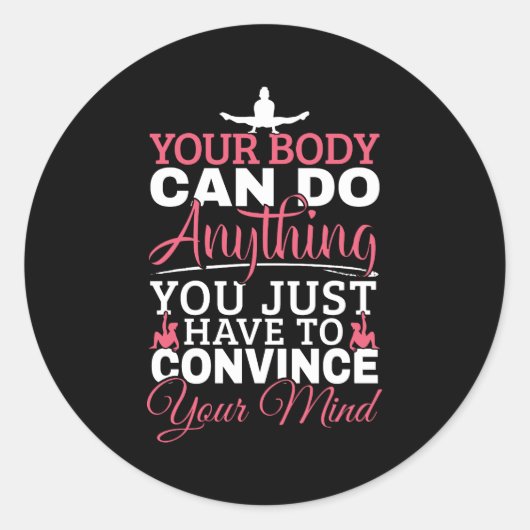 女の子の体操 – あなたの体は何でもできる ラウンドシール (正面)