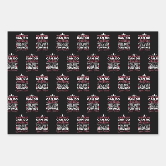 女の子の体操 – あなたの体は何でもできる ラッピングペーパーシート (正面)