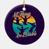女の子の体操 – すべての事が可能 セラミックオーナメント (裏面)