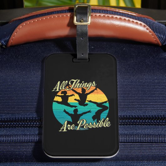 女の子の体操 – すべての事が可能 ラゲッジタグ (正面インサイチュ2)