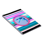 女の子の体操、パワータンブル、ハンドスプリング ノートブック (右側)