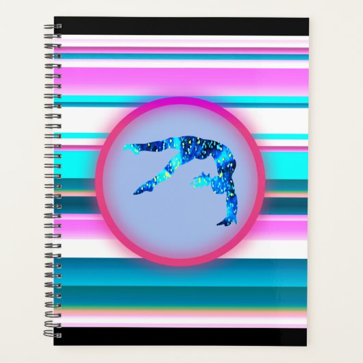 女の子の体操、パワータンブル、ハンドスプリング プランナー手帳 (正面)