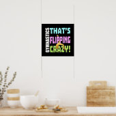 女の子の体操 – フリップ熱狂する ポスター (キッチン)