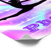 女の子の体操（紫） ポスター (角)